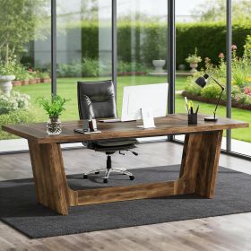 Executive Desk, Wood Study Computer Desk Writing Table